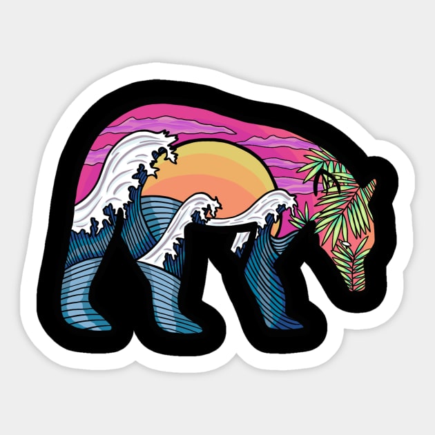 Bearadise Sticker by jamieroberts